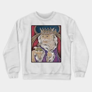 King Cat - Black Outlined Version Crewneck Sweatshirt